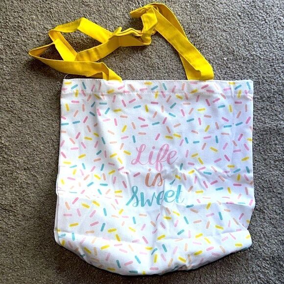 C.R. Gibson “Life is Sweet” Canvas Tote Bag! - Picture 8 of 8